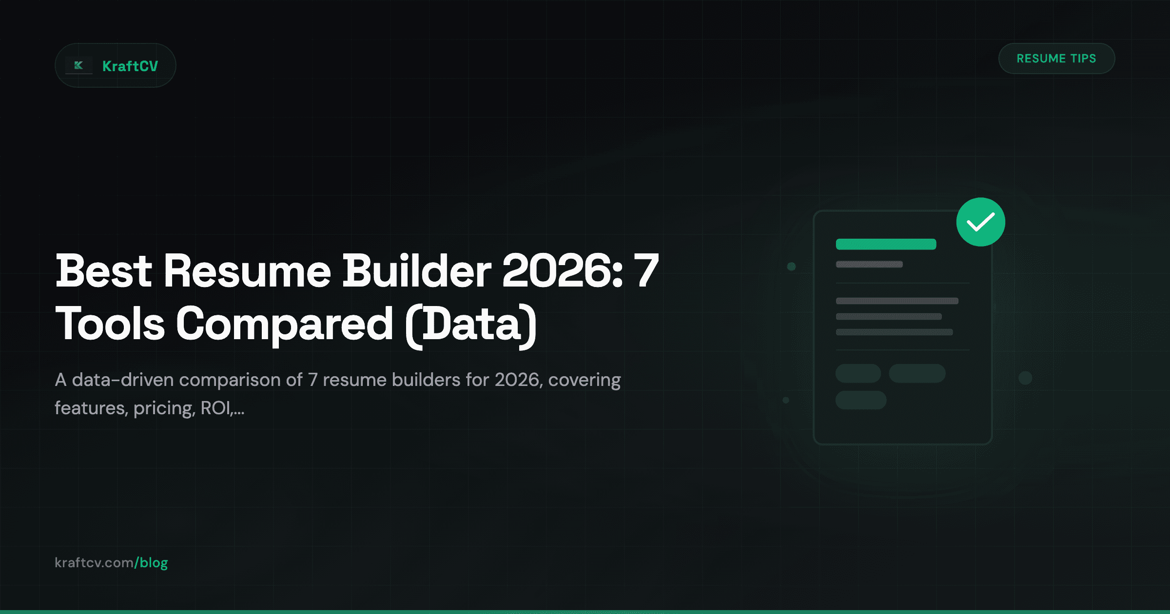 Resume Worded vs Jobscan vs FlowCV vs Overleaf vs CraftCV vs Novoresume vs KraftCV: Best Resume Builder in 2026